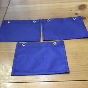 3 magnetic pockets 8 by 6  inches bluish purple